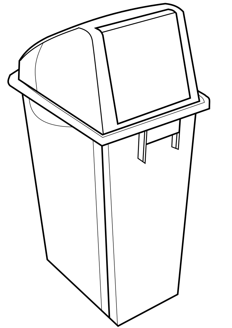 Papierkorb-Vorlage von spiderlily-studio in der Clipart-Bibliothek