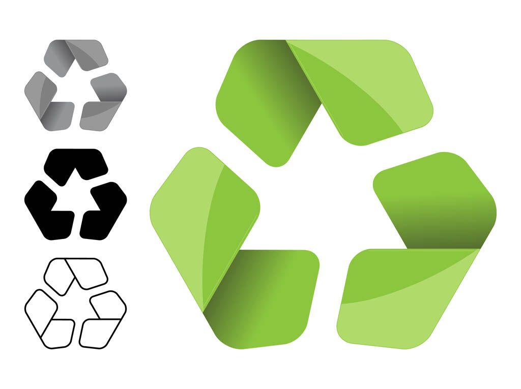 Kostenlose Recycling-Vektoren