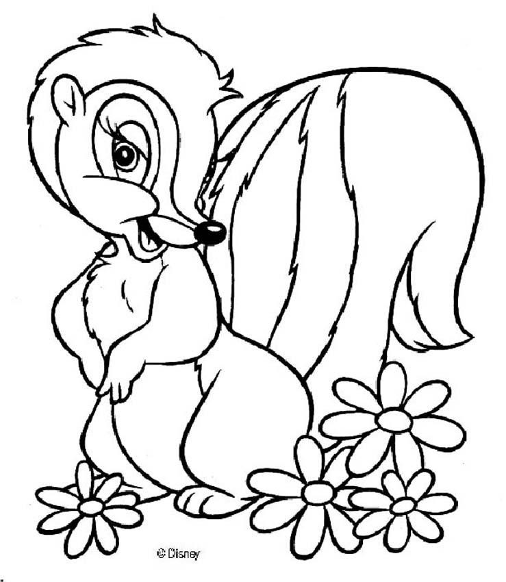 Disegni da colorare Bambi per ragazze | Disegni da colorare per bambini