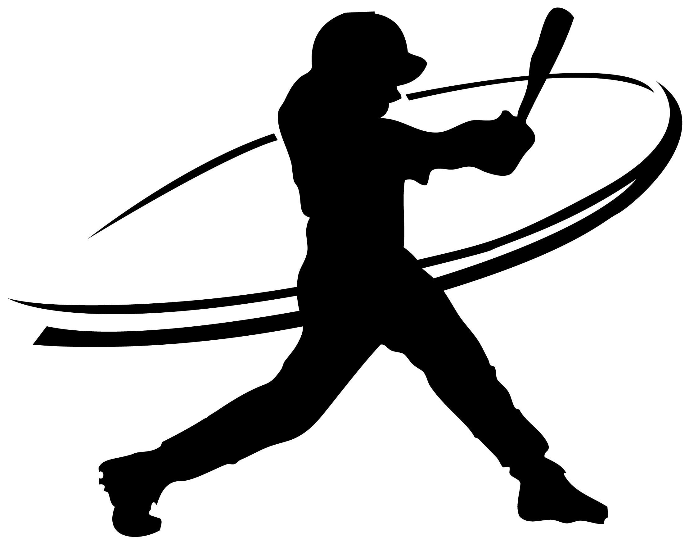 28+ softbal speler silhouet clipart
