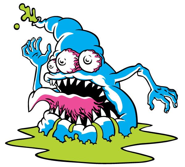 Blue Monster Vector | Baixe Desenhos Gráficos Vetoriais Gratuitos