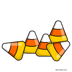Kúsky kukurice zadarmo Clipart Stickers Halloween Clipart Candy