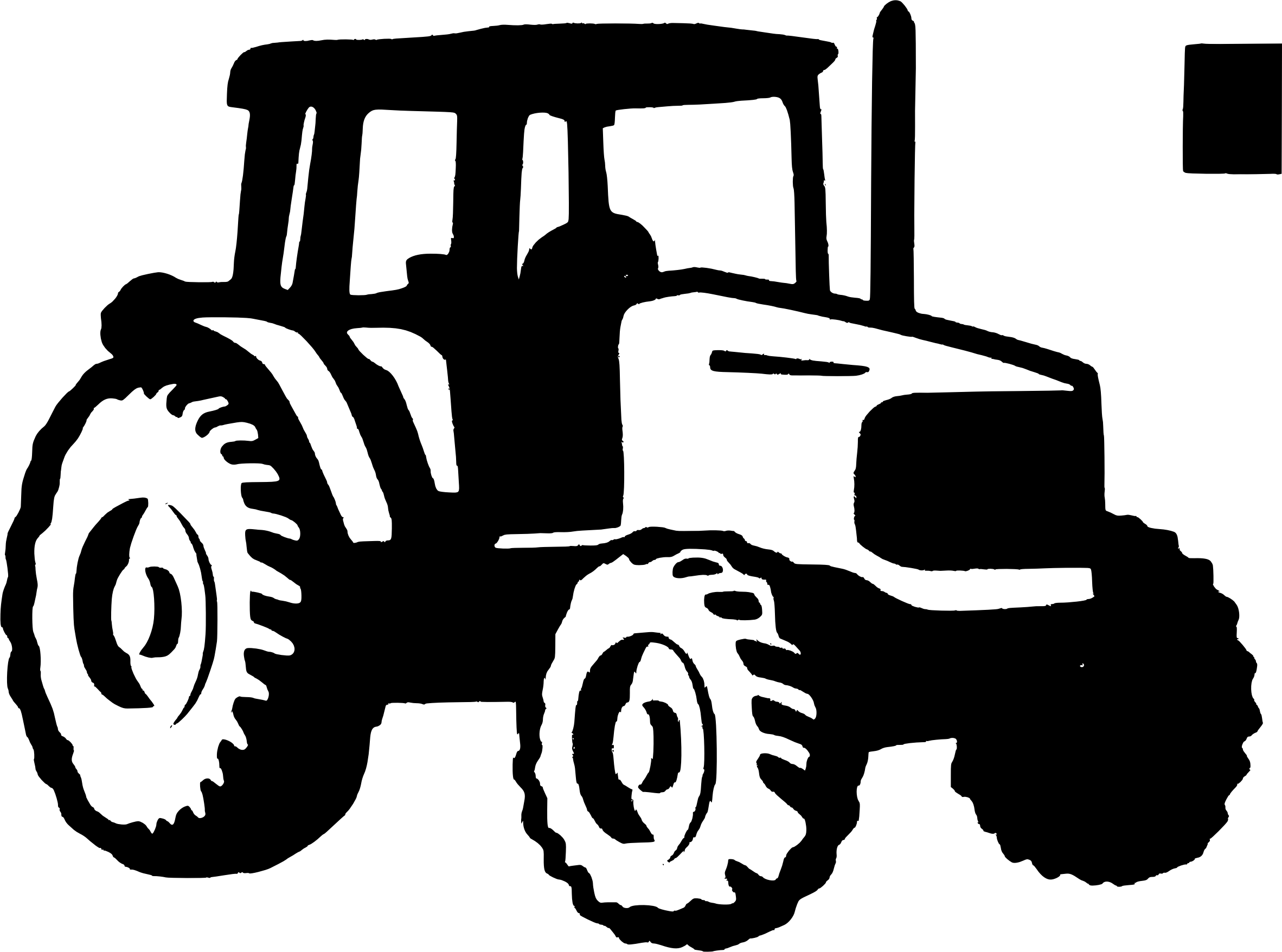 Imagem de trator de clipart de agricultura de clipart grátis