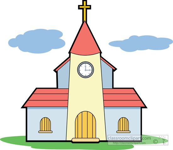 Clipes de clipart de igrejas