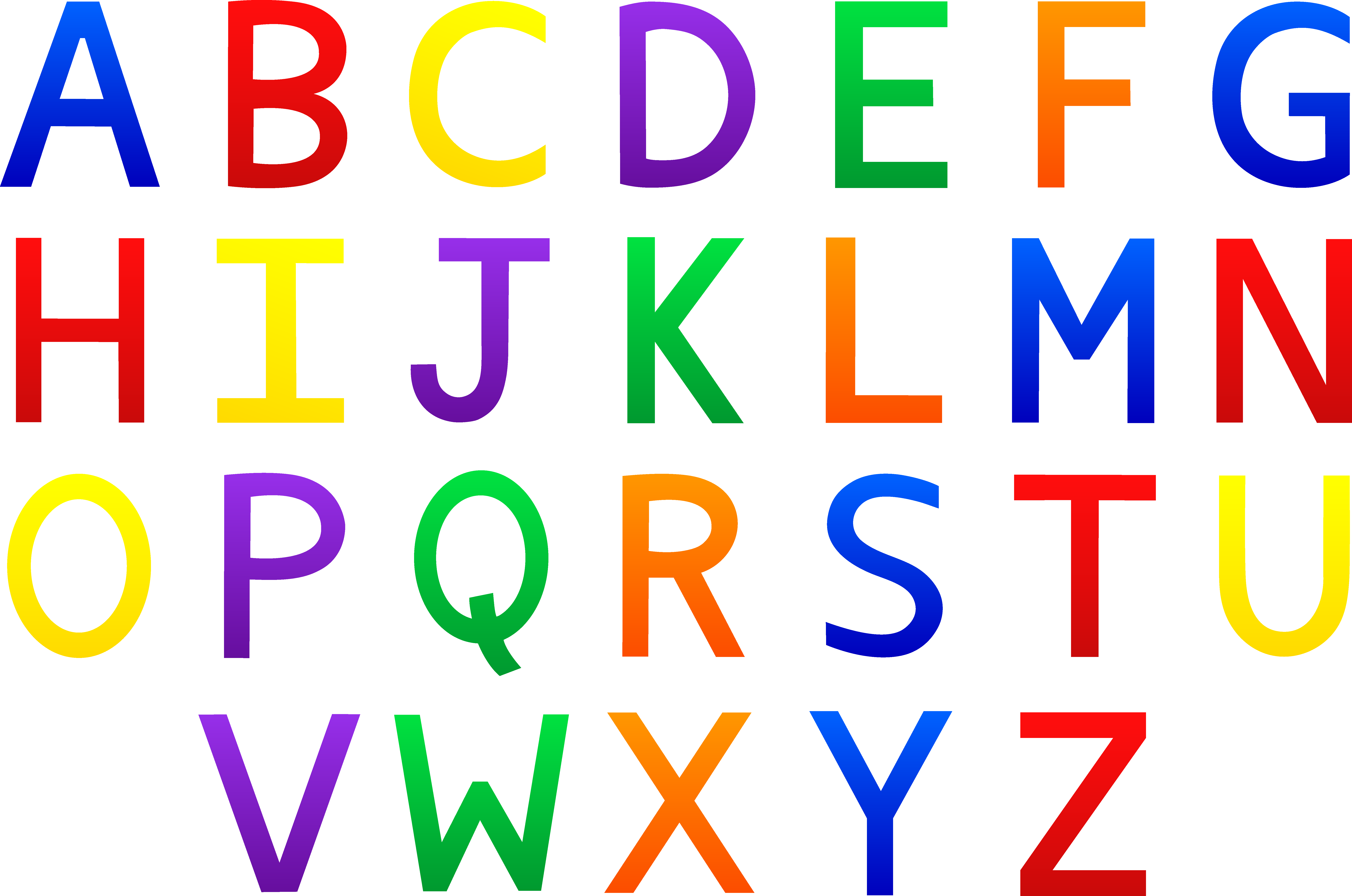 Samling af gratis alfabet-clipart (63)