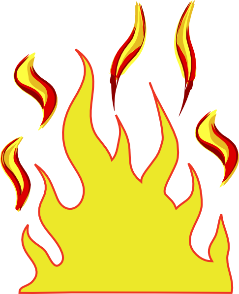 Cartoon Fire Flames Border | Clipart-Bibliothek - Kostenlose Clipart-Bilder