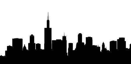Sammlung von Chicago Skyline Vector (17)