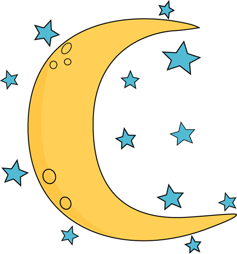 Samling av månen och stjärnor Clipart (57)