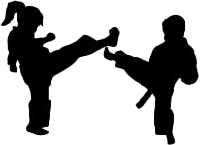 Taekwondo-siluetti